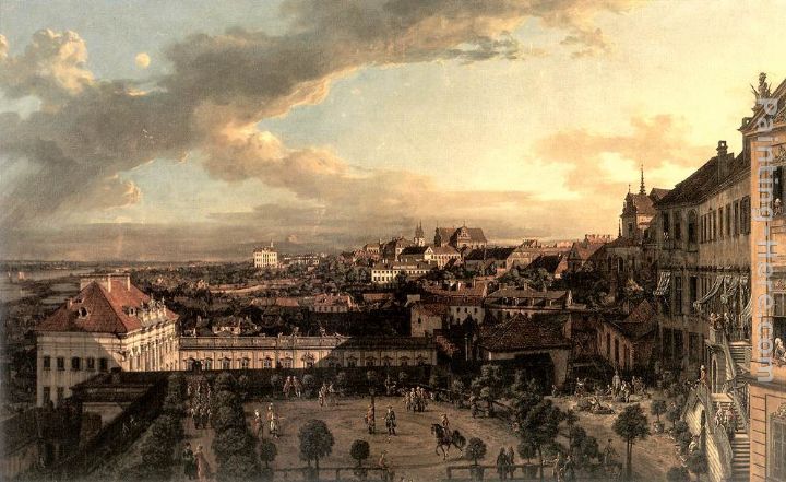 View of Warsaw from the Royal Palace painting - Bernardo Bellotto View of Warsaw from the Royal Palace art painting
